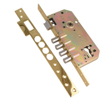 CERRADURA AMIG MOD.100 BASE LATONADO BARNIZADO RECTO/REDONDO
