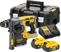 DCH 273 MARTILLO ELECTRONEUMATICO SIN ESCOBILLAS XR 18V SDS+ 2,4J +CARGADOR, 2BAT 5AH