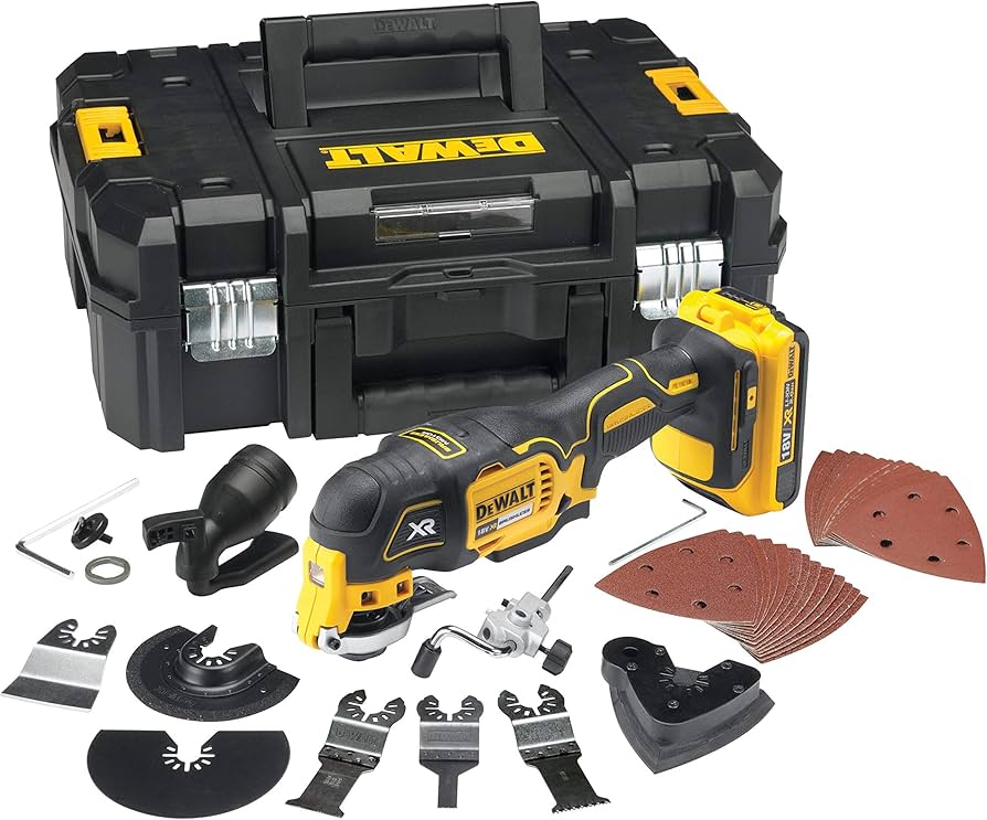 DCS356 MULTIHERRAMIENTA OSCILANTE XR 18V + MALETIN, CARGADOR, 2 BAT 5AH, ACCESORIOS